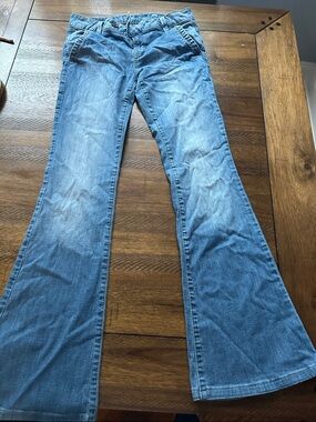 Women’s Light Blue Denim Flare Jeans